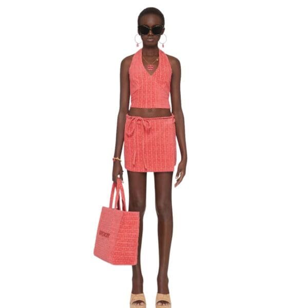GIVENCHY TOP IN 4G COTTON TOWELLING