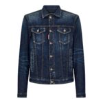 DSQUARED2 DARK CLEAN WASH DAN DENIM JACKET