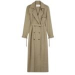 DRIES VAN NOTEN CHECKED TRENCH COAT DESSIN B