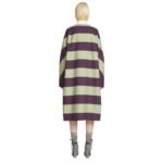 DRIES VAN NOTEN STRIPED KIMONO COAT AUBER