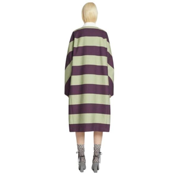 DRIES VAN NOTEN STRIPED KIMONO COAT AUBER