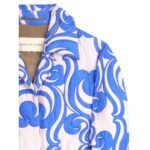 DRIES VAN NOTEN HAND QUILTED COAT BLUE