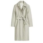 DRIES VAN NOTEN EMBELLISHED COAT SILVER