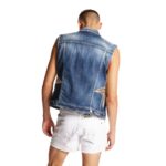 DSQUARED2 STARRY NIGHT DENIM CLASSIC VEST