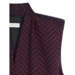 DRIES VAN NOTEN EMBROIDERED VEST NAVY