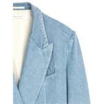 DRIES VAN NOTEN OVERSIZED DENIM BLAZER LIGHT BLUE