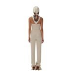 MAGDA BUTRYM CABLE KNIT CORSET IN CREAM