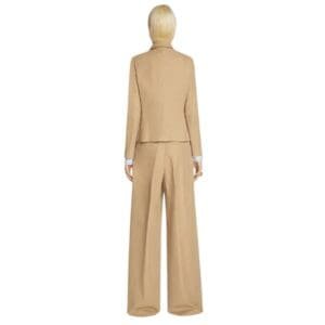 DRIES VAN NOTEN TIGHT FIT JACKET BEIGE