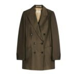 DRIES VAN NOTEN DOUBLE BREASTED BLAZER BRONZE