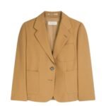 DRIES VAN NOTEN TIGHT CROPPED BLAZER CAMEL