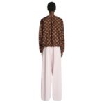 DRIES VAN NOTEN SILK COCOON TOP BROWN