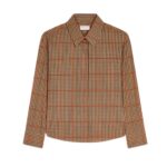 DRIES VAN NOTEN CHECKED SHIRT RUST
