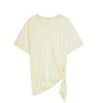 DRIES VAN NOTEN DRAPED KNOT TEE PAEL YELLOW
