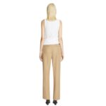 DRIES VAN NOTEN DRAPED TANK TOP WHITE