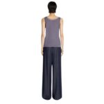 DRIES VAN NOTEN RIBBON TANK TOP ANTHRACITE