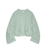 DRIES VAN NOTEN DRAPED SWEATSHIRT MINT