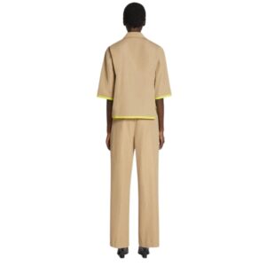 DRIES VAN NOTEN SHORT SLEEVE SHIRT BEIGE