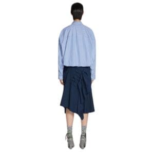 DRIES VAN NOTEN COCOON SHIRT LIGHT BLUE