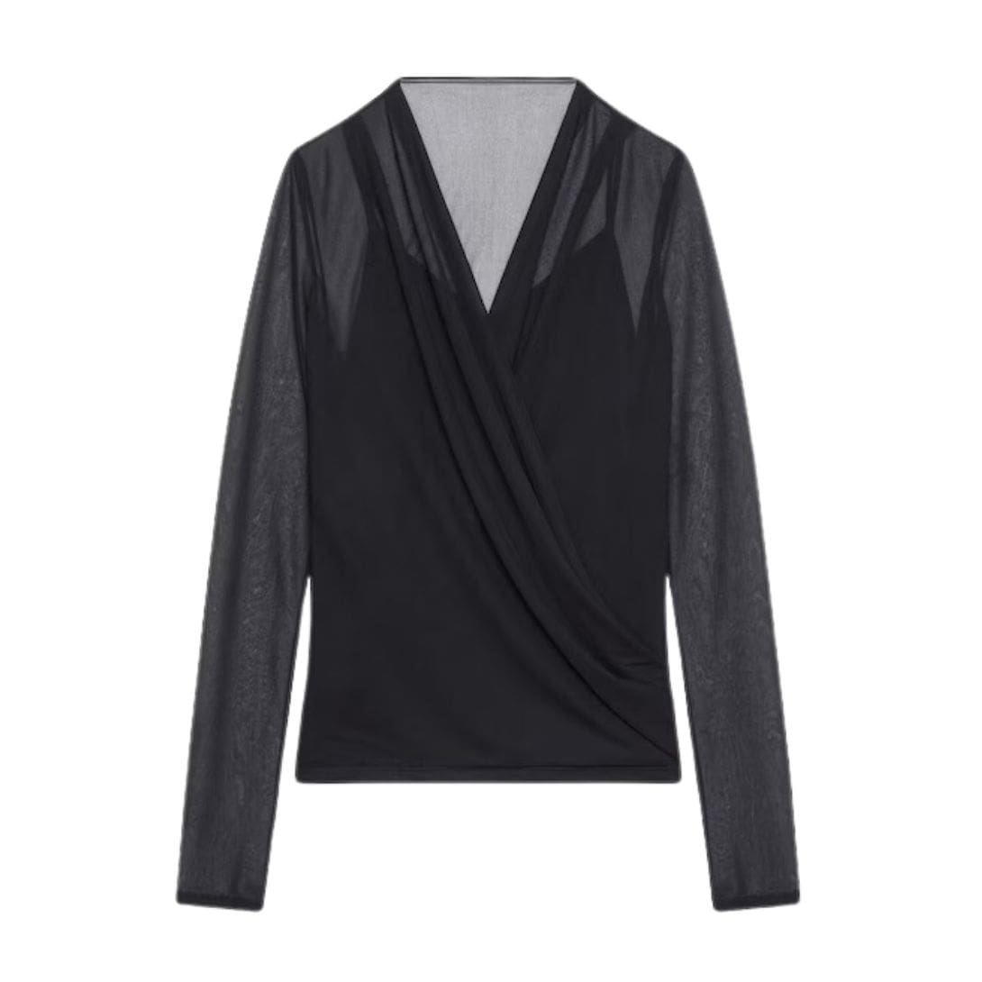 GIVENCHY DRAPED BLOUSE IN JERSEY