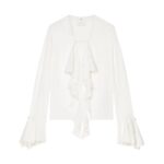 GIVENCHY BLOUSE IN 4G SILK WITH RUFFLES