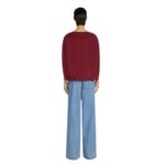 DRIES VAN NOTEN COCOON SWEATSHIRT BURGUNDY