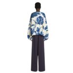 DRIES VAN NOTEN DRAPED SWEATSHIRT BLUE