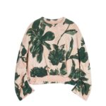 DRIES VAN NOTEN DRAPED SWEATSHIRT EMERALD