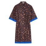 DRIES VAN NOTEN PRINTED SHIRT DRESS DESSIN A