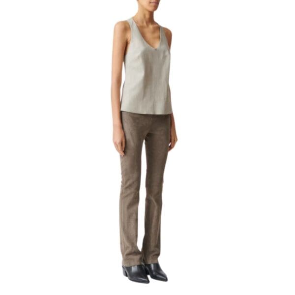 STOULS PABLO LEATHER TANK TOP