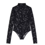 GIVENCHY BODYSUIT IN 4G DRAGON TULLE
