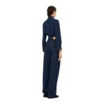 MAGDA BUTRYM CLASSIC DENIM BUTTON DOWN SHIRT IN NAVY
