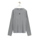 LOEWE OVERSIZED FIT LONG SLEEVE T SHIRT IN COTTON