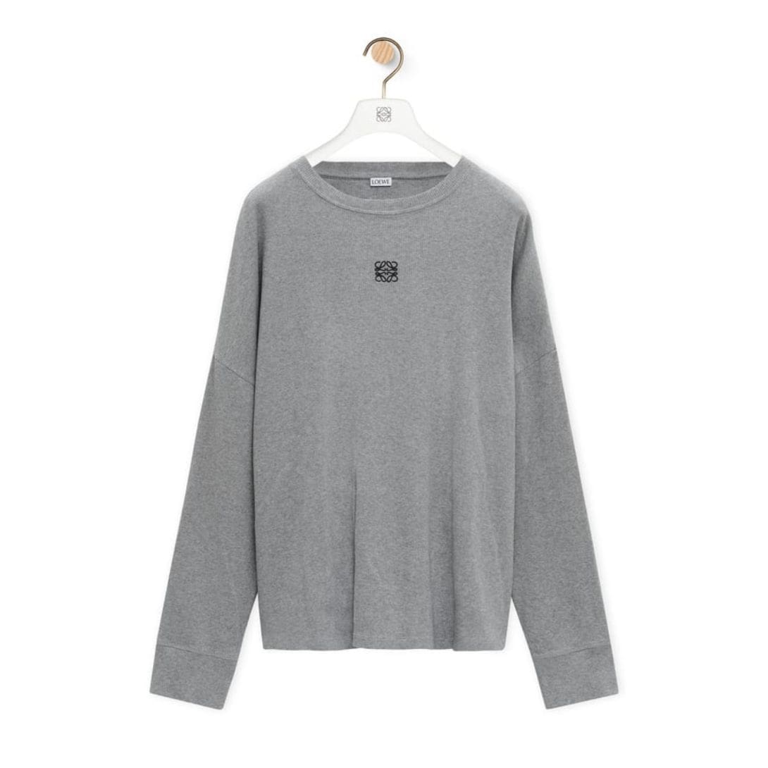 LOEWE OVERSIZED FIT LONG SLEEVE T SHIRT IN COTTON