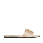 GIVENCHY 4G FLAT MULES IN LAMINATED LEATHER