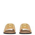 GIVENCHY 4G LIQUID FLAT MULES IN RAFFIA