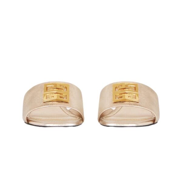 GIVENCHY 4G MULES IN 4G LUREX EMBROIDERY