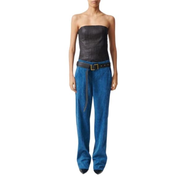 STOULS MASSIMO STRAIGHT LEATHER PANTS