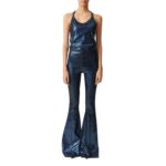 STOULS CHERILYN FLARED LEATHER PANTS