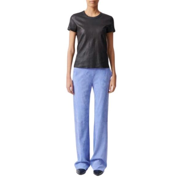 STOULS OSWALD WIDE FLARED LEATHER PANTS