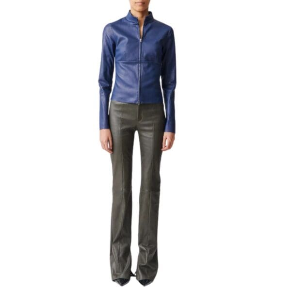 STOULS KAM PANTS LEATHER TAPERED PANTS