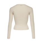 MAGDA BUTRYM CROCHET BRA CARDIGAN IN CREAM