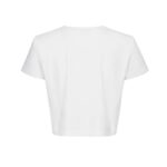 MAGDA BUTRYM CROCHET BRA T SHIRT IN WHITE