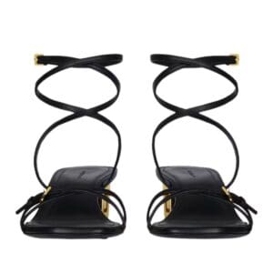 GIVENCHY G CUBE SANDALS IN LEATHER