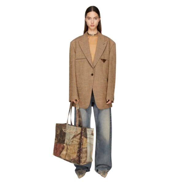ACNE STUDIOS LOGO SHOULDER TOTE BAG