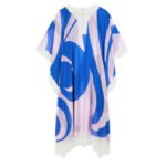 DRIES VAN NOTEN COTTON KAFTAN BLUE