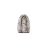 LOEWE GOYA PUFFER MINI BAG IN PLEATED METALLIC LEATHER
