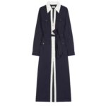 DRIES VAN NOTEN LACED SHIRT DRESS MIDNIGHT