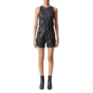 STOULS DINO LEATHER SHORTS