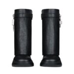 GIVENCHY SHARK LOCK BIKER ANKLE BOOTS IN GRAINED LEATHER
