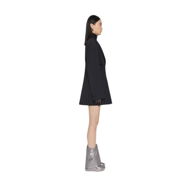 GIVENCHY SHARK LOCK BIKER ANKLE BOOTS IN LAMINATED LEATHER